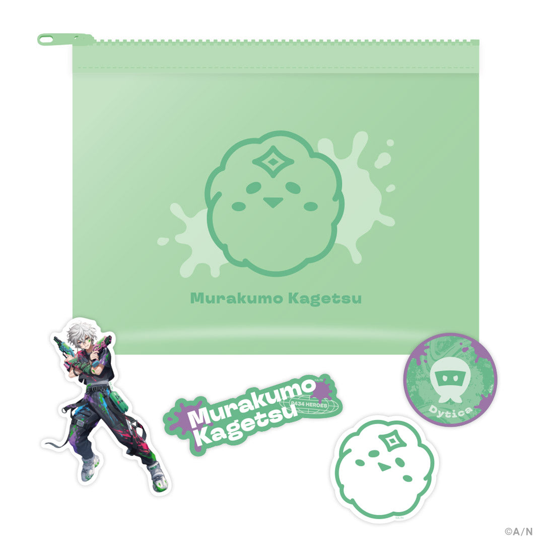 "NIJISANJI & NIJISANJI EN HEROES 1st Anniversary" Clear Pouch & Sticker Set Dytica