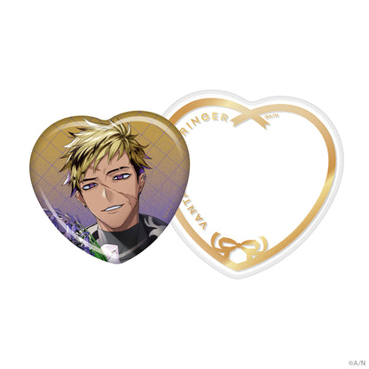 "NIJISANJI White Day 2024" Heart Badge & Badge Cover Set