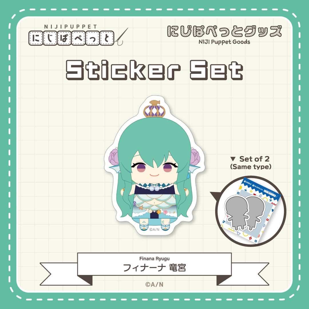"NIJI Puppet Goods" Sticker Set - H