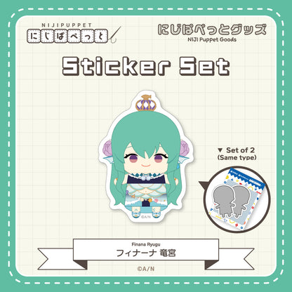 "NIJI Puppet Goods" Sticker Set - H