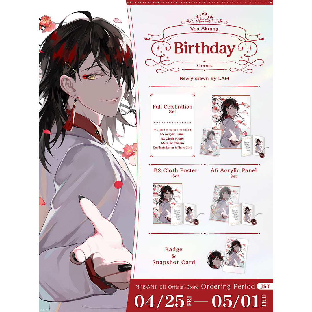 Vox Akuma Birthday Goods 2025 – NIJISANJI EN Official Store
