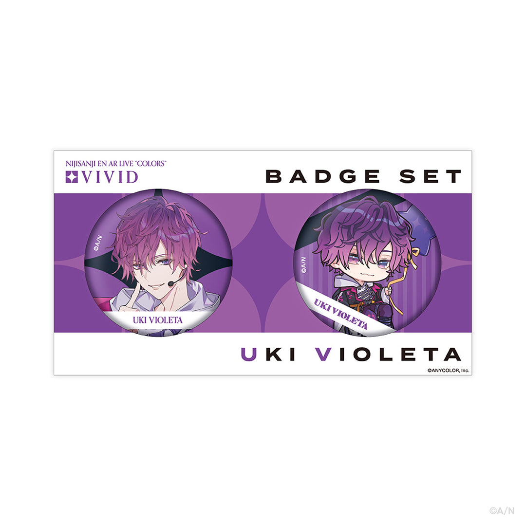 [NIJISANJI EN AR LIVE "COLORS"] Badge Set Noctyx