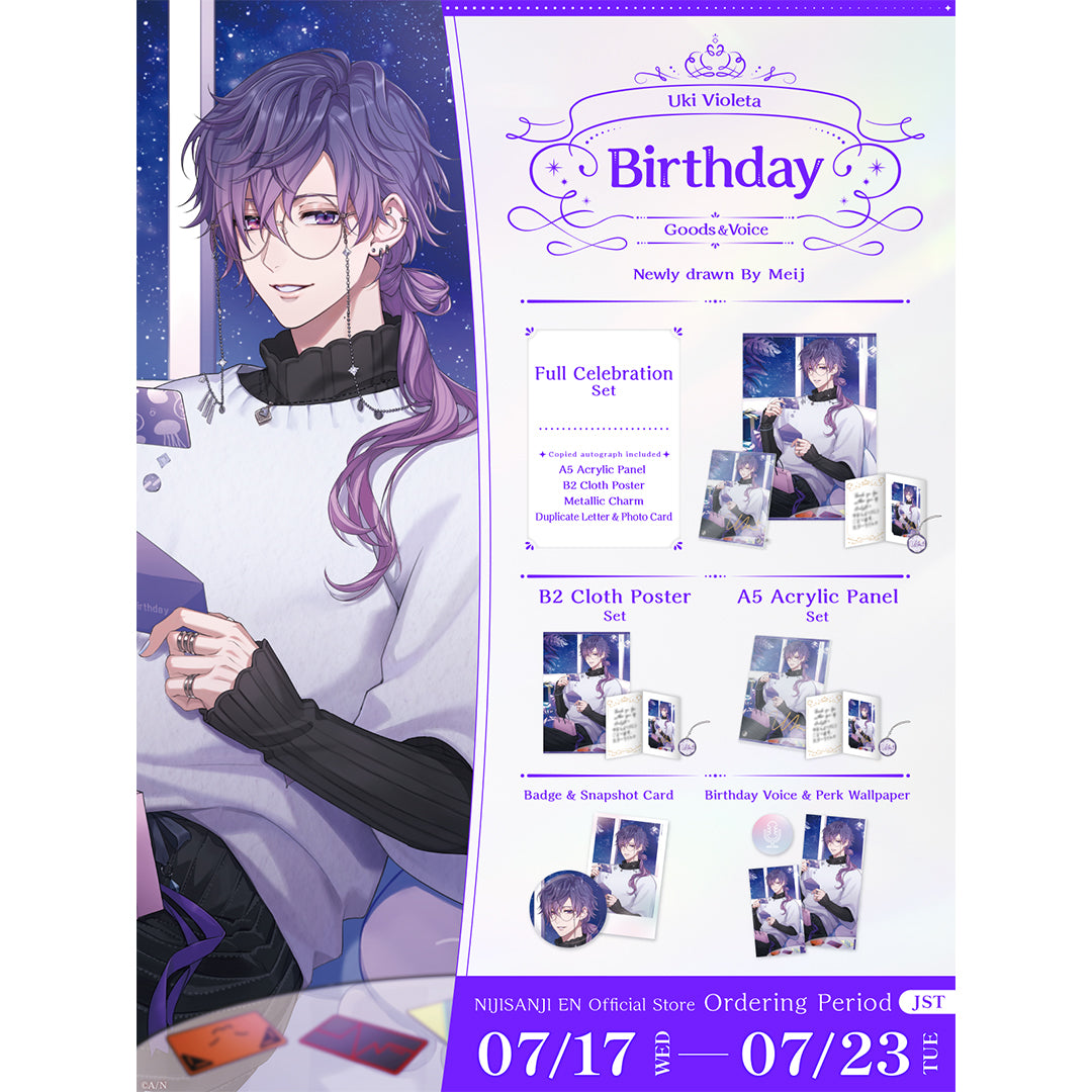 Uki Violeta Birthday Goods & Voice 2024 – NIJISANJI EN Official Store