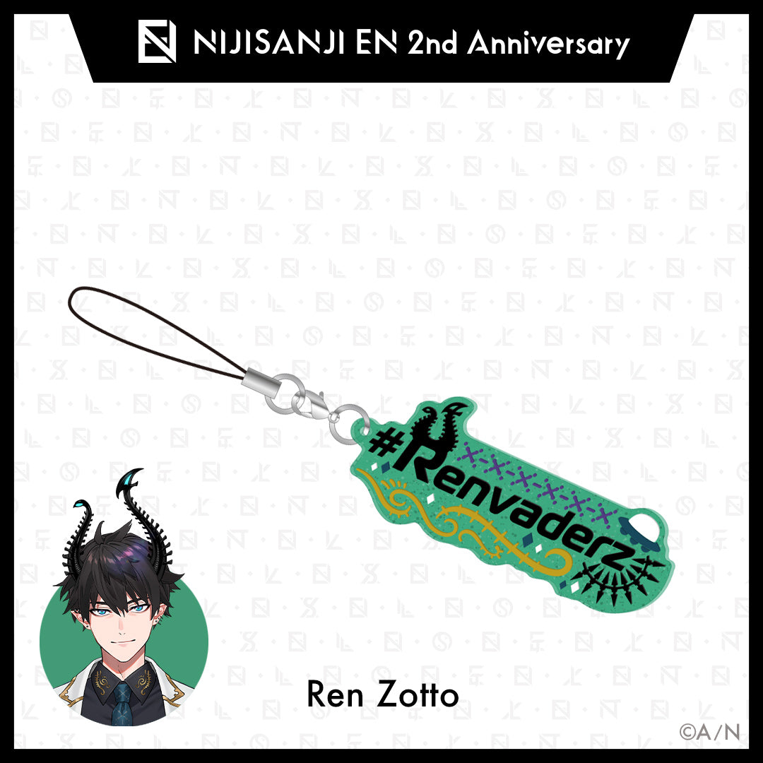 "NIJISANJI EN 2周年纪念周边" 粉丝名橡胶钥匙扣 (ILUNA)