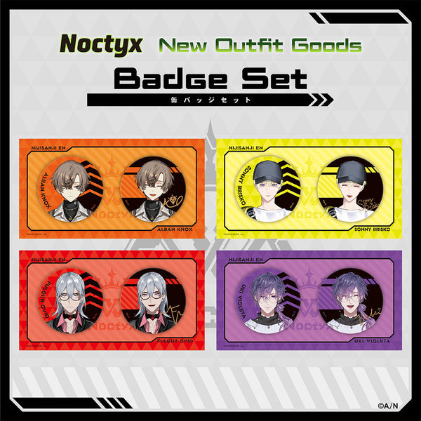 ”Noctyx New Outfit Goods” Badge Set