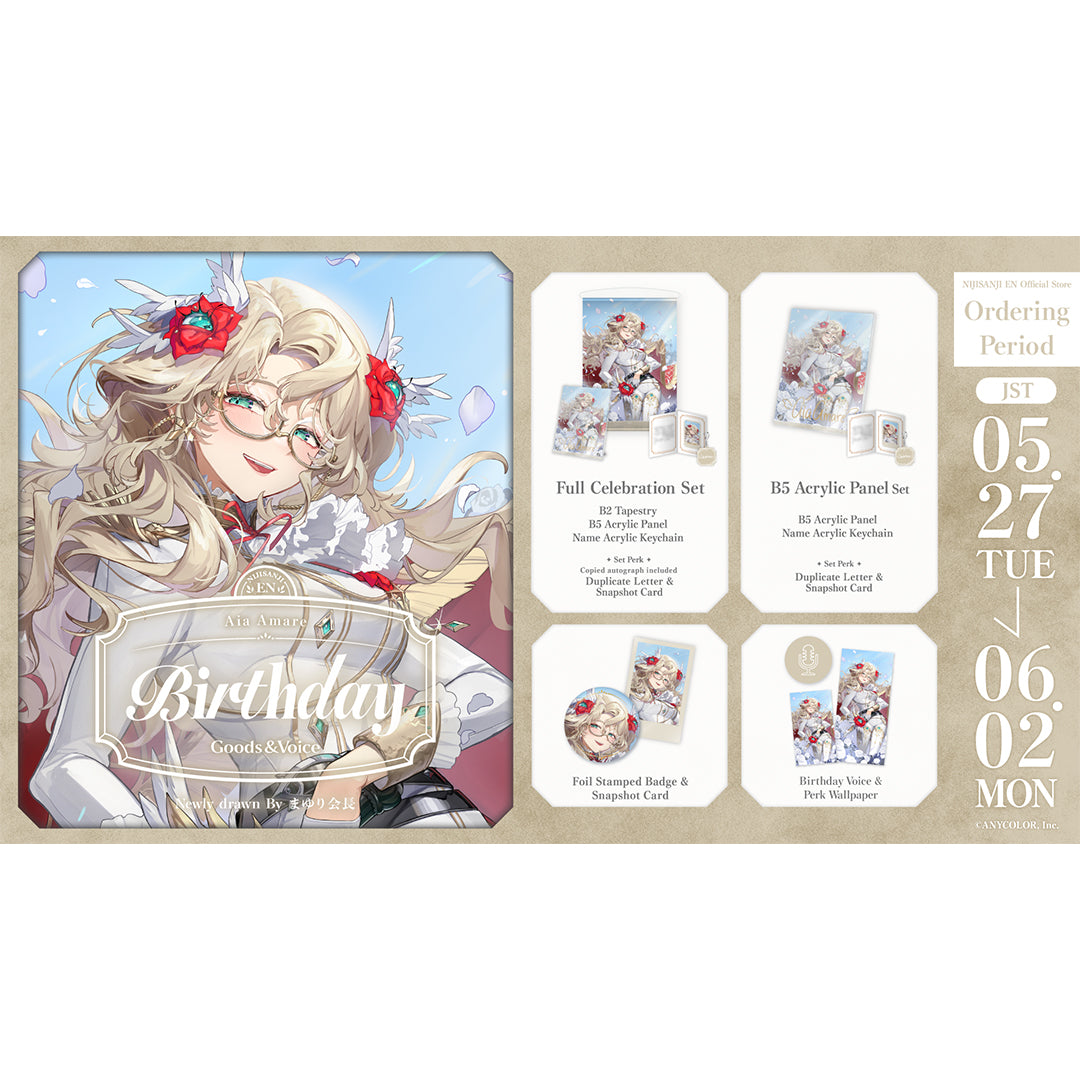 Aia Amare Birthday Goods & Voice 2025 – NIJISANJI EN Official Store