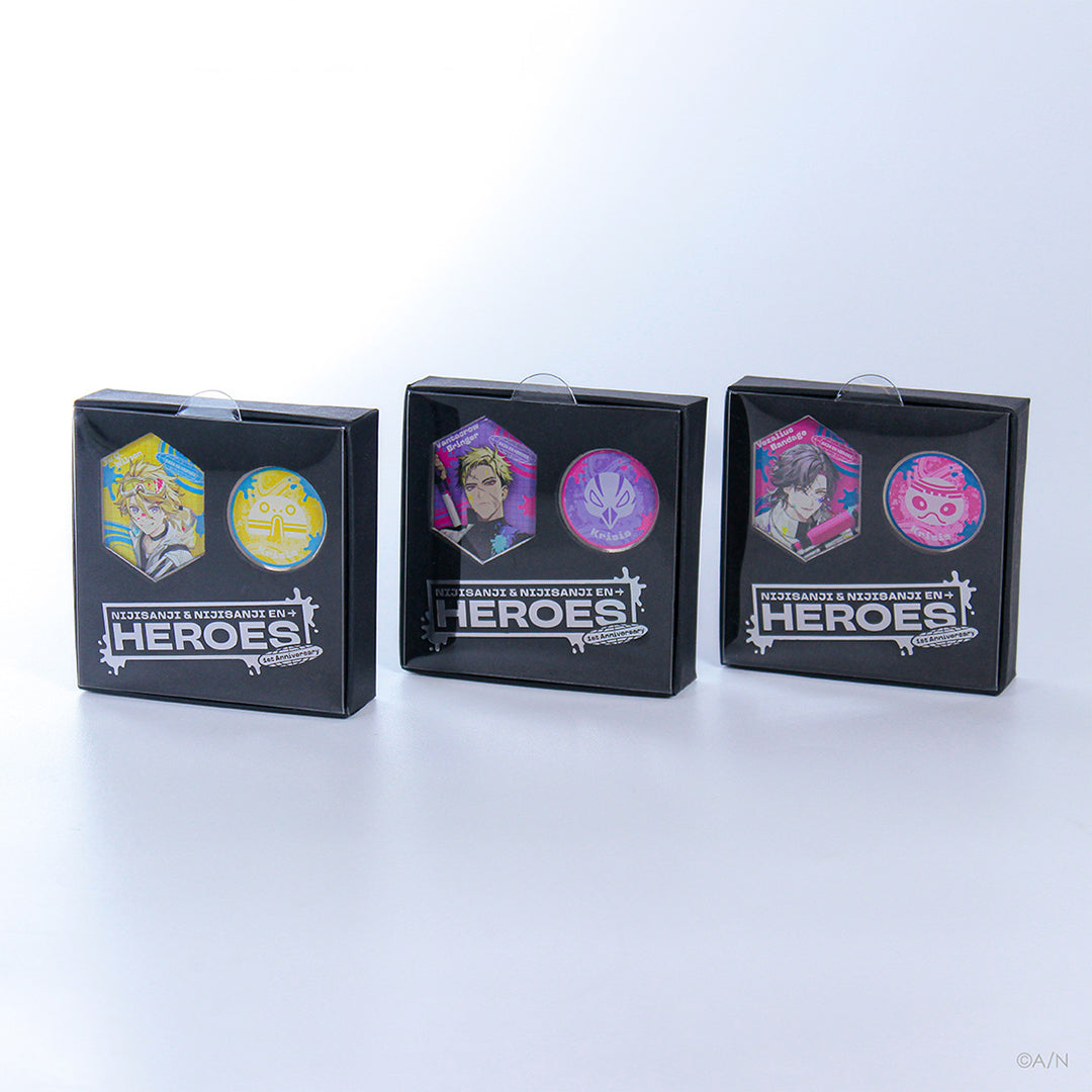 "NIJISANJI & NIJISANJI EN HEROES 1st Anniversary" Pins Set Krisis