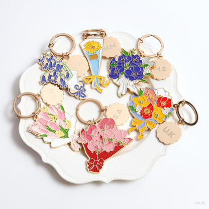 "NIJISANJI White Day 2024" Metal Key Chain