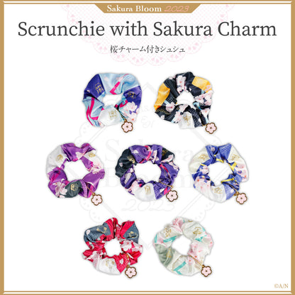 "Sakura Bloom 2023" Scrunchie with Sakura Charm