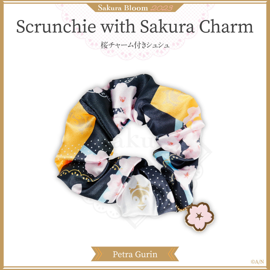 "Sakura Bloom 2023" Scrunchie with Sakura Charm
