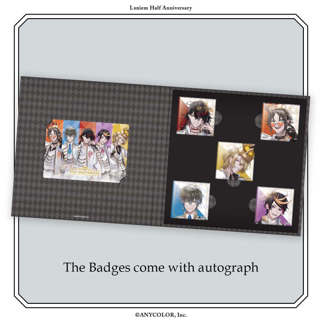 "Luxiem 半周年纪念" 全套徽章收藏册