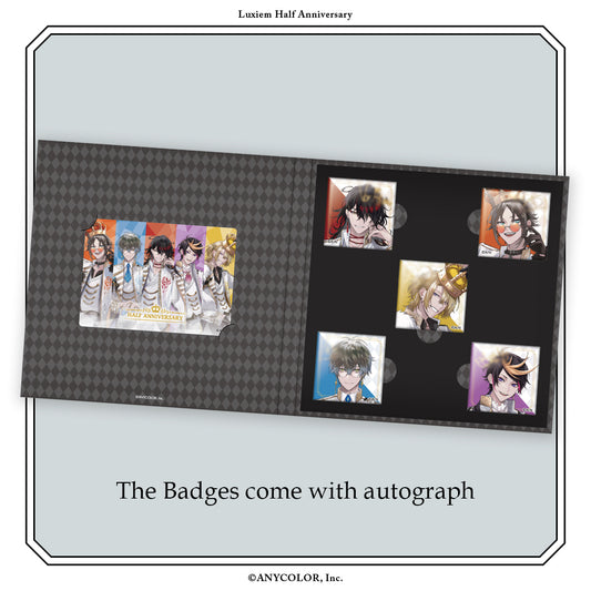 "Luxiem Half Anniversary" Complete Book Badge
