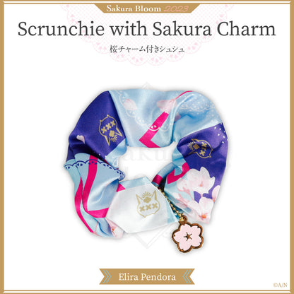 "Sakura Bloom 2023" Scrunchie with Sakura Charm