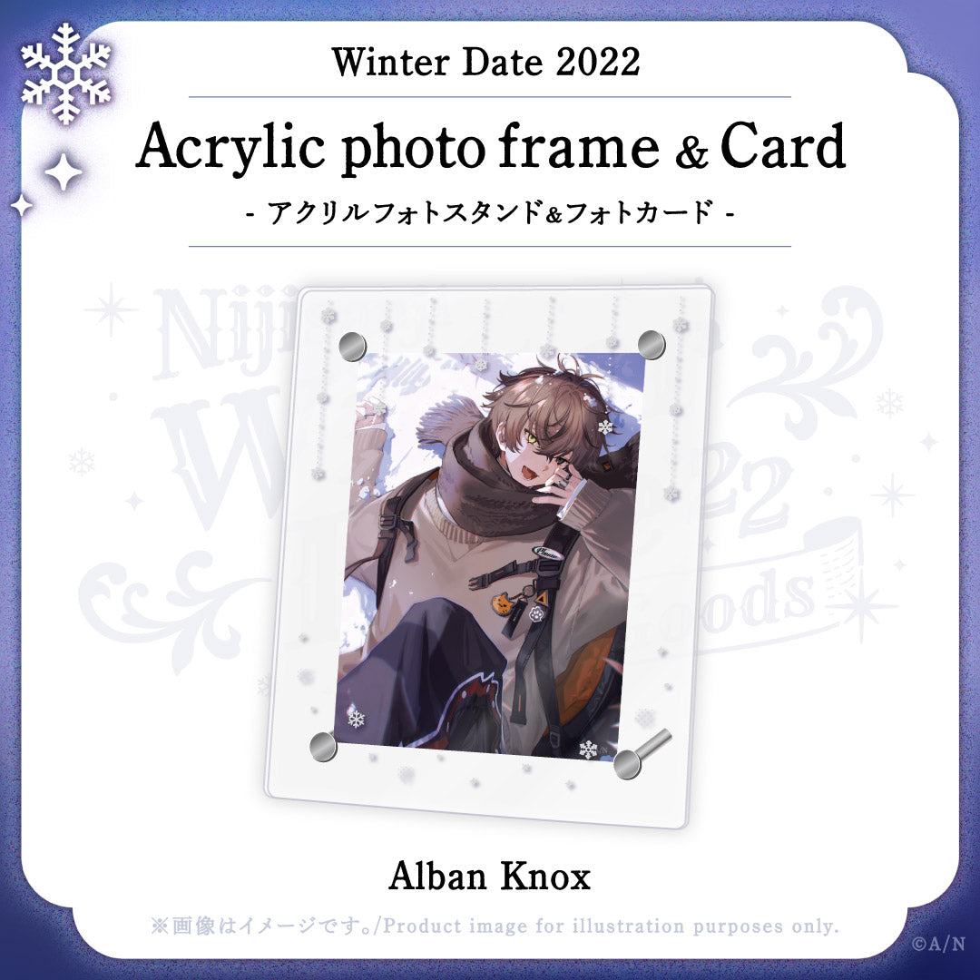 "Winter Date" Acrylic photo frame & Card